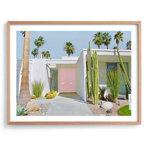Palm Springs Pink Door Print
