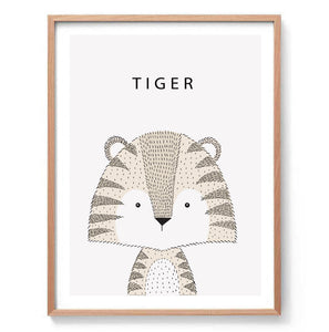 Tiger Illustration Print