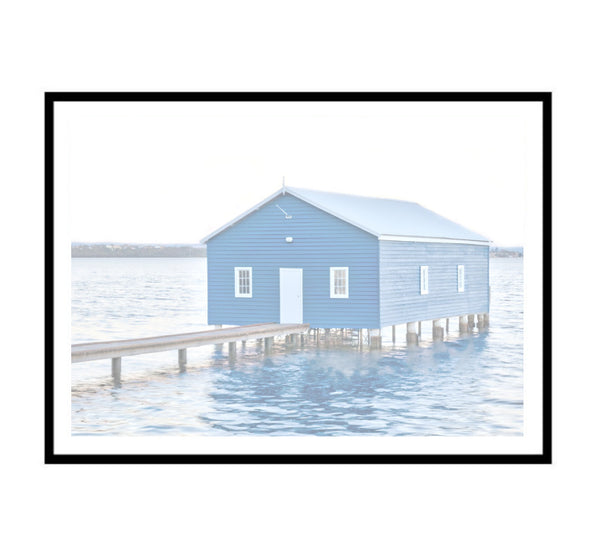 Boat House Print-Art for Interiors-Online Framed-Australian Made Wall Art-Milk n Honey Designs