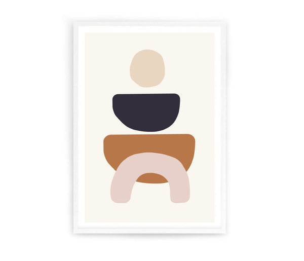 Minimal Abstract Shapes I Print-Art for Interiors-Online Framed-Australian Made Wall Art-Milk n Honey Designs