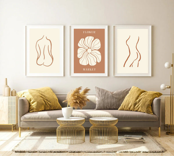 Flower Market Terracotta Print