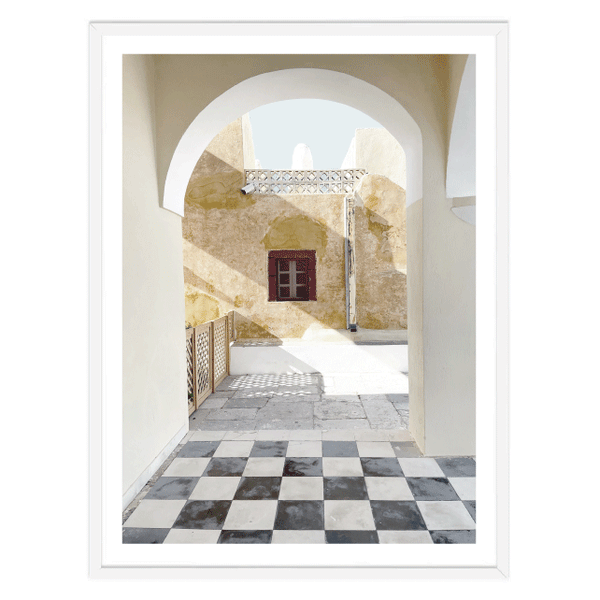 Santorini Arch Photography Print