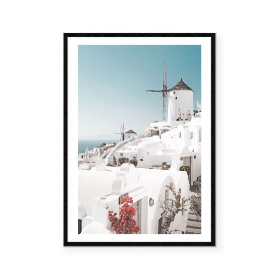 Santorini Houses Print