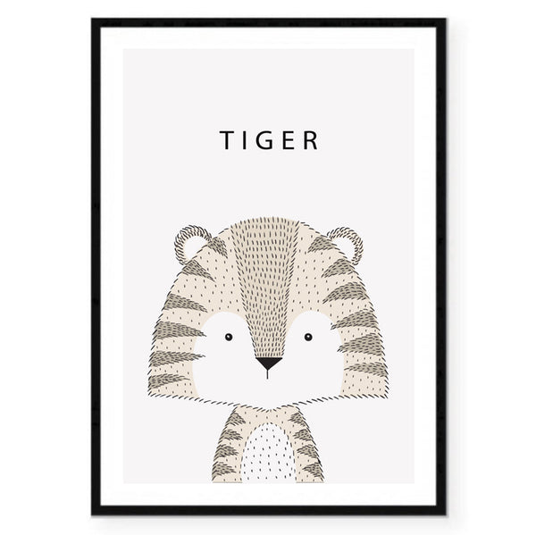 Tiger Illustration Print