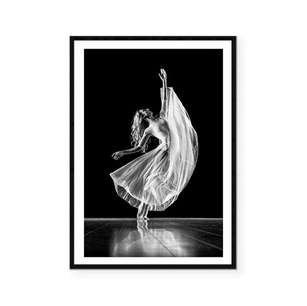 Graceful Ballerina Print-Art for Interiors-Online Framed-Australian Made Wall Art-Milk n Honey Designs