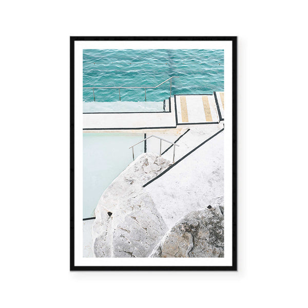 By The Pool Abstract Print-Art for Interiors-Online Framed-Australian Made Wall Art-Milk n Honey Designs