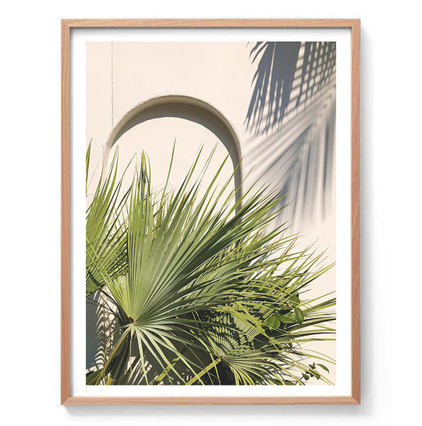 Fan Palm Arch-Art for Interiors-Online Framed-Australian Made Wall Art-Milk n Honey Designs