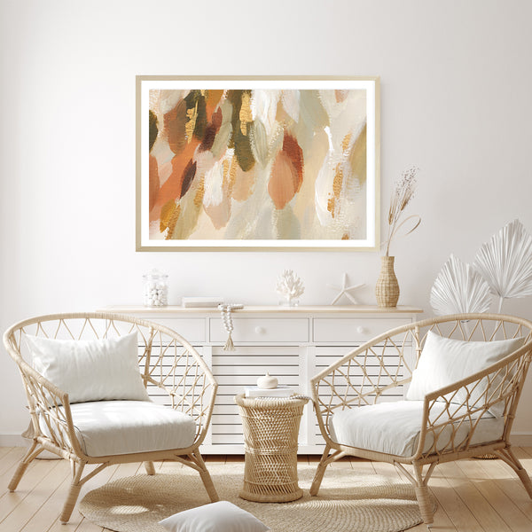 Nature Lover Abstract Print-Art for Interiors-Online Framed-Australian Made Wall Art-Milk n Honey Designs