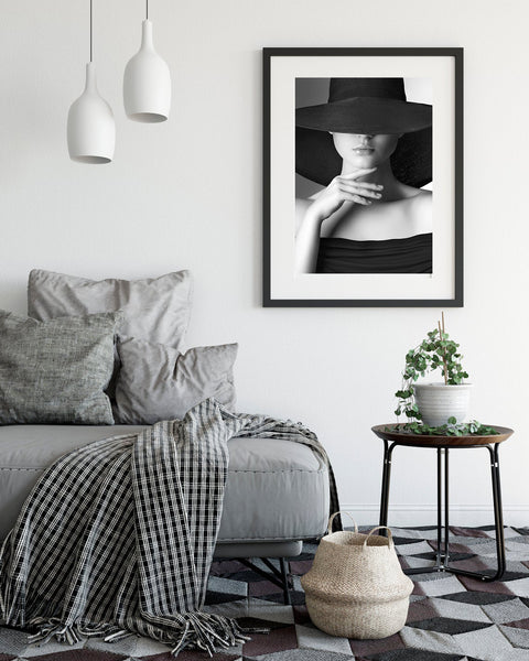 Elegant Lady Vintage Photography Wall Art Print-Art for Interiors-Online Framed-Australian Made Wall Art-Milk n Honey Designs