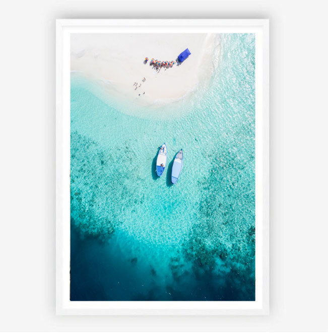 Aerial Boats Photography Print-Art for Interiors-Online Framed-Australian Made Wall Art-Milk n Honey Designs