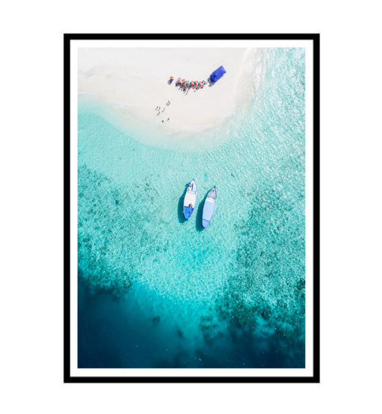 Aerial Boats Photography Print-Art for Interiors-Online Framed-Australian Made Wall Art-Milk n Honey Designs