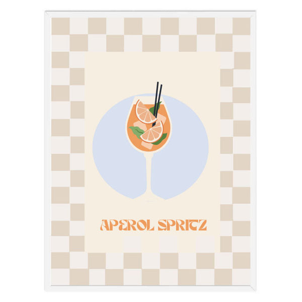 Aperol Spritz Illustration Print