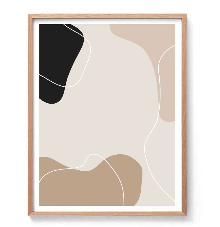 Arlo Abstract II Print-Art for Interiors-Online Framed-Australian Made Wall Art-Milk n Honey Designs