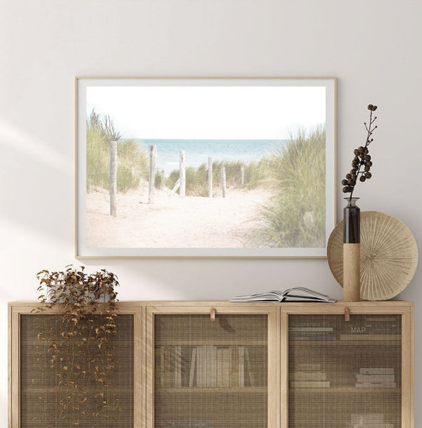 Beach Path Print-Art for Interiors-Online Framed-Australian Made Wall Art-Milk n Honey Designs