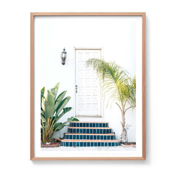 Cali Palm Doorway Print-Art for Interiors-Online Framed-Australian Made Wall Art-Milk n Honey Designs