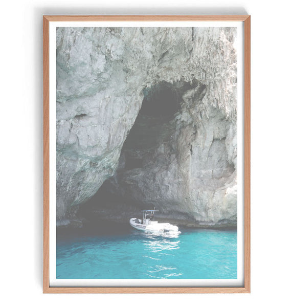 Capri Boat Print-Art for Interiors-Online Framed-Australian Made Wall Art-Milk n Honey Designs