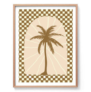 Checkerboard Palm Unframed A2 Print