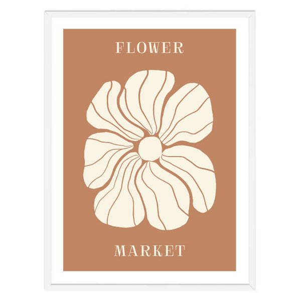Flower Market Terracotta Print