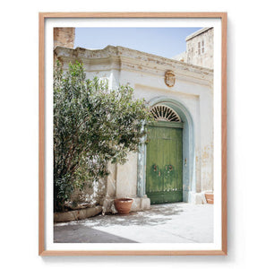 Green Italian Doorway Print