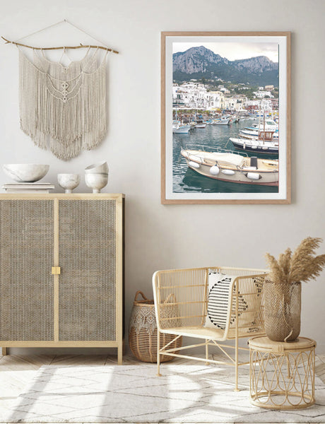 Marina Grande Capri Print-Art for Interiors-Online Framed-Australian Made Wall Art-Milk n Honey Designs