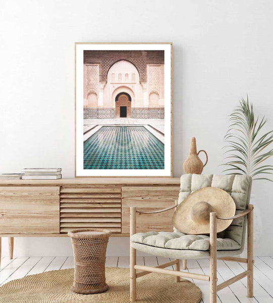 Marrakech Pool Print-Art for Interiors-Online Framed-Australian Made Wall Art-Milk n Honey Designs