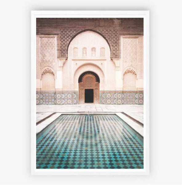 Marrakech Pool Print-Art for Interiors-Online Framed-Australian Made Wall Art-Milk n Honey Designs