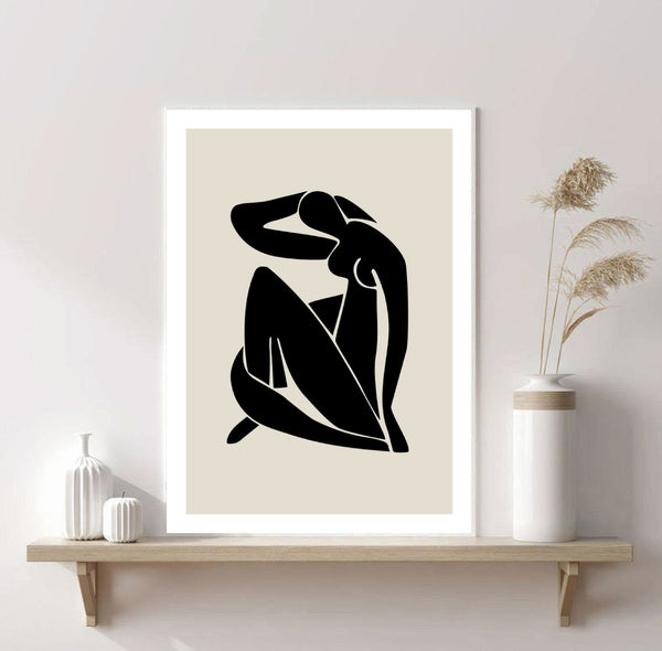 Matisse Figure Print-Art for Interiors-Online Framed-Australian Made Wall Art-Milk n Honey Designs