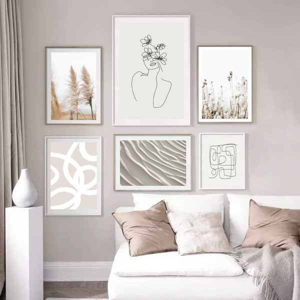 Linear Brush Abstract Print-Art for Interiors-Online Framed-Australian Made Wall Art-Milk n Honey Designs