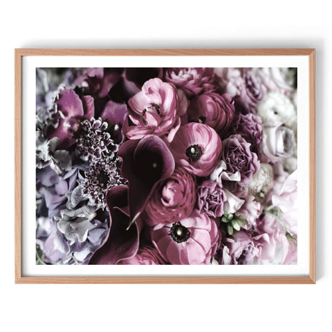 Ombre Flowers-Art for Interiors-Online Framed-Australian Made Wall Art-Milk n Honey Designs