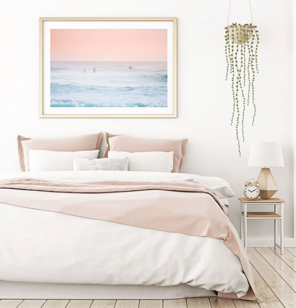 Pastel Surf Print-Art for Interiors-Online Framed-Australian Made Wall Art-Milk n Honey Designs