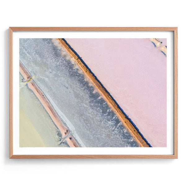 Pink Salt Lake Print-Art for Interiors-Online Framed-Australian Made Wall Art-Milk n Honey Designs