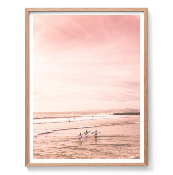 Pink Skies Print-Art for Interiors-Online Framed-Australian Made Wall Art-Milk n Honey Designs