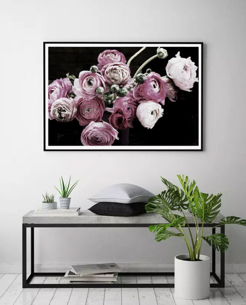 Still Life Flowers Photography Print-Art for Interiors-Online Framed-Australian Made Wall Art-Milk n Honey Designs