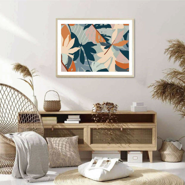 Lush Garden Original Illustration Print-Art for Interiors-Online Framed-Australian Made Wall Art-Milk n Honey Designs