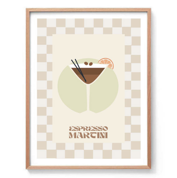 Espresso Martini Illustration Print