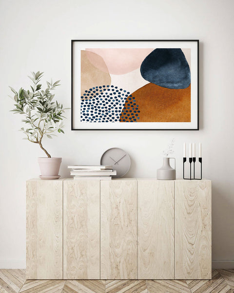 Flow Abstract I Print-Art for Interiors-Online Framed-Australian Made Wall Art-Milk n Honey Designs